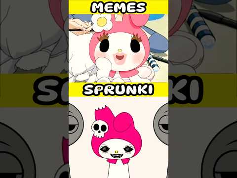Sprunki OC Kuromi, My Melody, Hello Kitty vs memes
