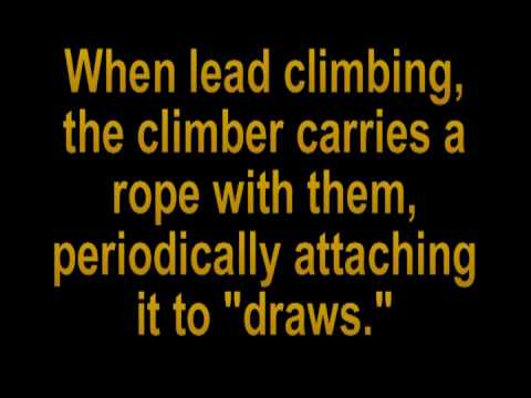 Demonstration of Lead Climbing