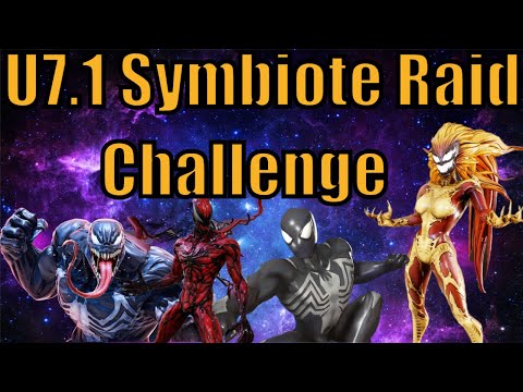 U7.1 Symbiotes w Scream Raid Challenge! Marvel Strike Force.