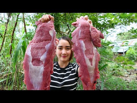Yummy Beefsteak Cooking With Special Fish Past Sauce - Yummy Bistek - Cooking With Sros Video