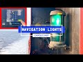 Navigation Lights On A Cargo Ship Life At Sea