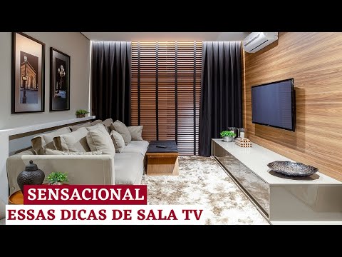 FICA UM LUXO SÓ!10 DICAS INCRÍVEIS PARA ARRASAR NO VISUAL DA SUA SALA DE TV PEQUENA