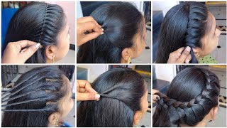 6 Amazing Simple Unique Hairstyles For girls| Different Types Of Stylish Easy Hairstyles #hairstyles