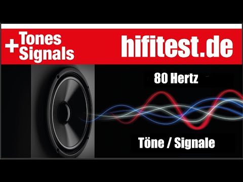 80 Hz Sine Wave Tone Signal / Sinus-Ton-Signal 80 Hertz - CD Quality