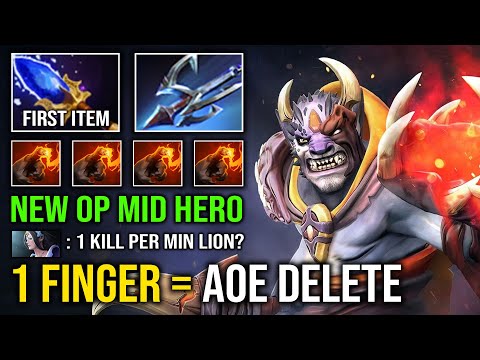 How to Solo Mid Lion in 7.37c with More Than 1 Kill Per Min Instant Delete Anyone From Map Dota 2