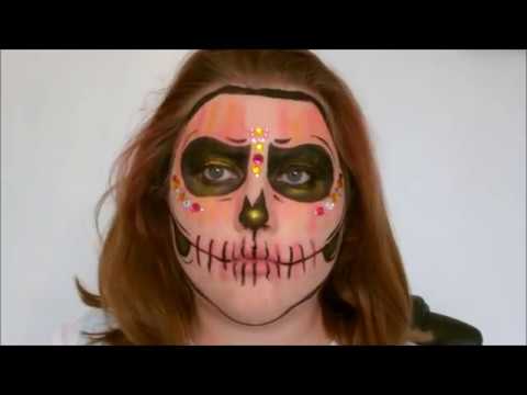 Halloween 2019:Glitzy Skull Makeup|Tutorial