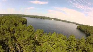 preview picture of video 'Bear Island - July 4th 2013 - Air Creation Float Trike - Lake Winnipesaukee - New Hampshire'