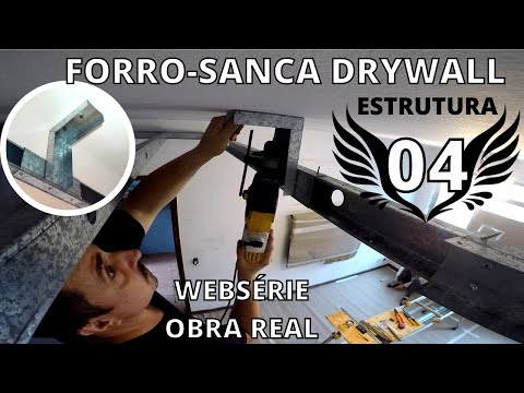 FORRO GESSO ACARTONADO DRYWALL COMO FAZER ESTRUTURA SEM TIRANTES