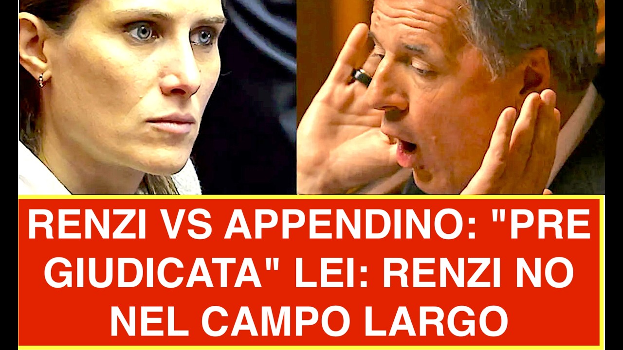 RENZI VS APPENDINO: "PRE GIUDICATA" LEI: RENZI NO NEL CAMPO LARGO