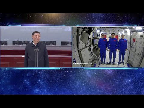 CGTN: Chinese astronauts' talk with Earth from space