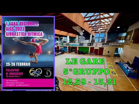 AICS Piemonte 1^ Gara Regionale di Ginnastica Ritmica 5° Gruppo ORNAVASSO VB