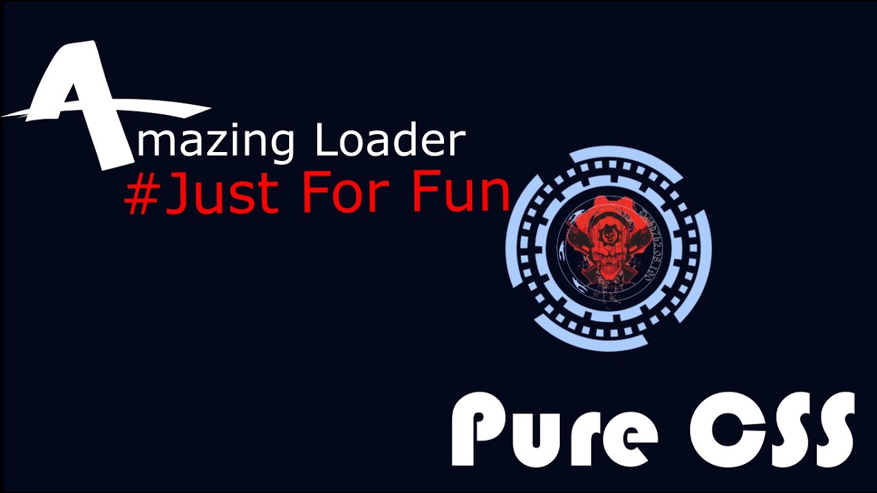Amazing Loader | Pure CSS image manipulation | just for fun