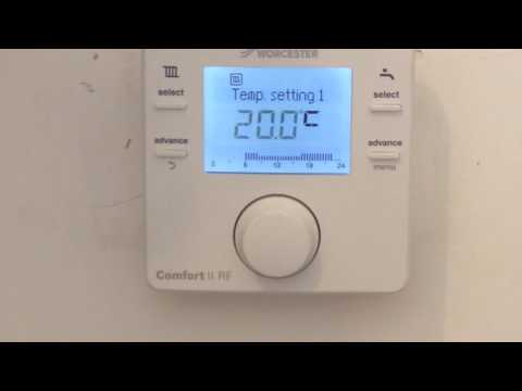 How To Use Worcester Bosch Comfort Rf2 Aquaheat