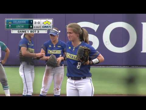 UNCW Highlights from game 1 vs Delaware CAA Championship
