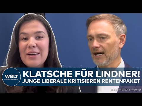 DEUTSCHLAND: Hieb gegen Christian Lindner! Vorsitzende der Jungen Liberalen kritisiert Rentenpaket