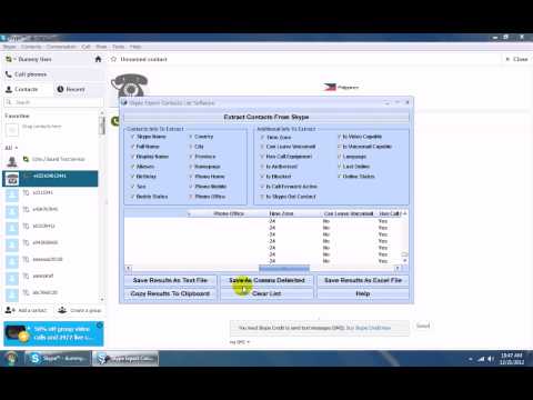 Skype Export Contacts List Software