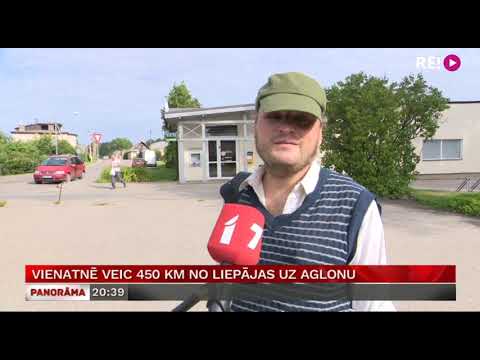 Vienatnē veic 450 km no Liepājas uz Aglonu