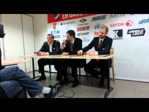 Lehdistötilaisuus IFK - Pelicans 25.11.2011