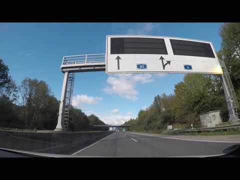 Die Bundesautobahn 1 - A1 - A61 Autobahn - A61 - A4 Autobahn