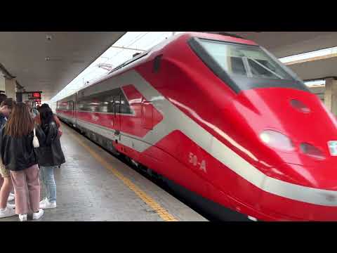 50-A Frecciarossa Arriving Into Firenze Station