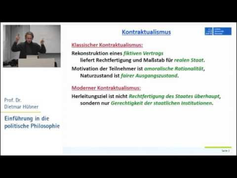 Politische Philosophie 10: Moderne 1 - Harsanyi, Rawls