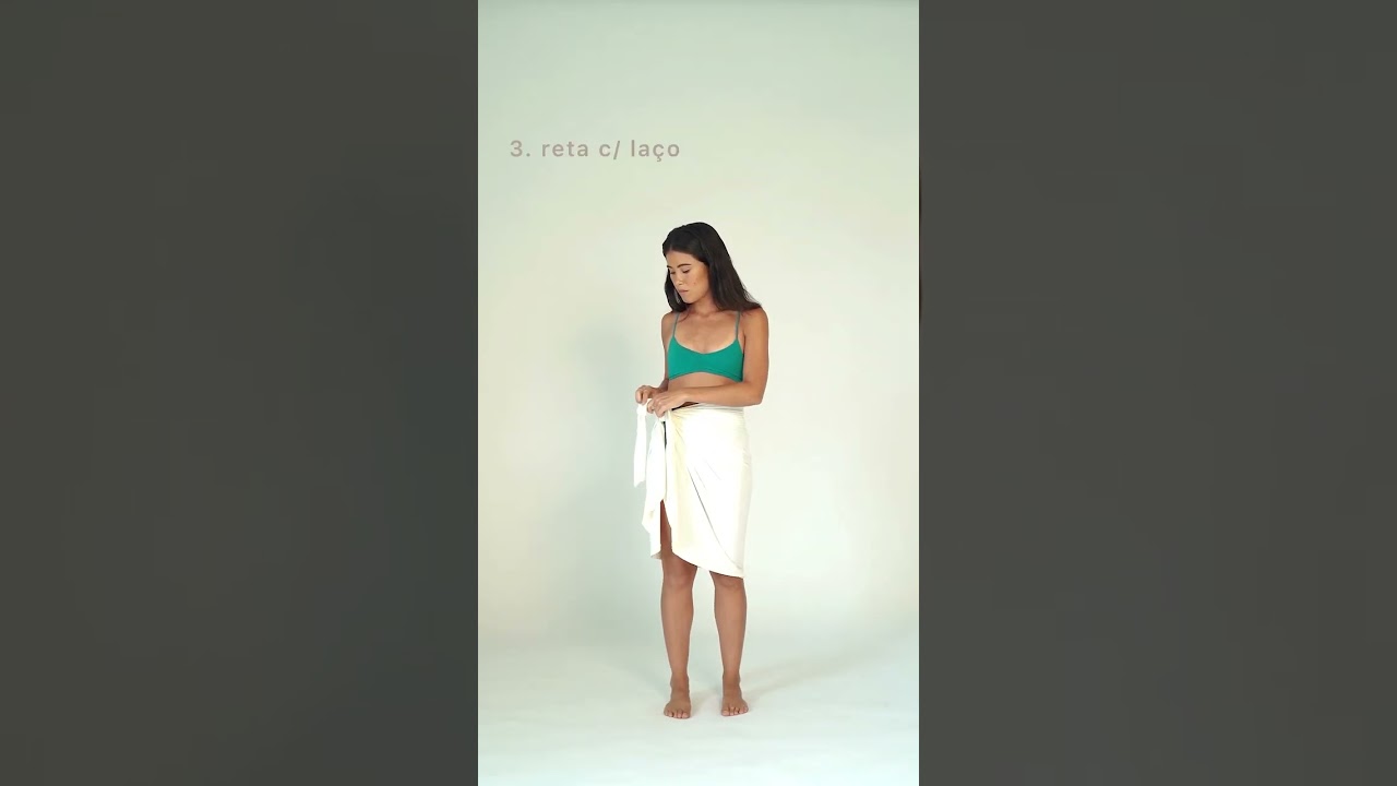 diversas maneiras de amarrar a SAIA PAREO BODRUM