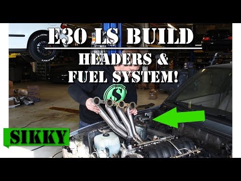 BMW E30 LS2 Build Pt 5 | Headers + Fuel System Upgrade | SIKKY Manufacturing