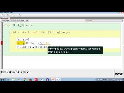 Mathematical Library Method In Java By E Learning Programming