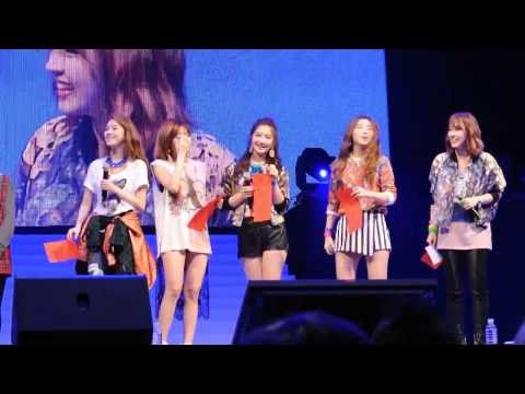 140208 4Minute Hong Kong Showcase Jiyoon speaking Mandarin