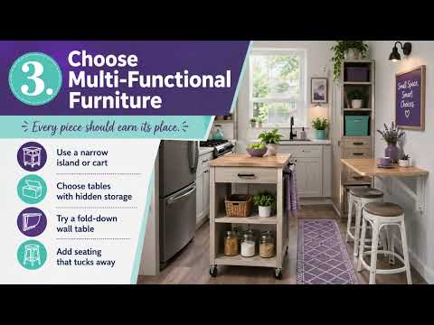 20 Space-Saving Ideas for Tiny Apartment Kitchens | Small Kitchen Solutions