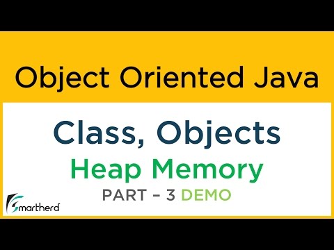 Java tutorial for CLASS OBJECT HEAP MEMORY GETTER SETTER Object Oriented Java Tutorial 9 3