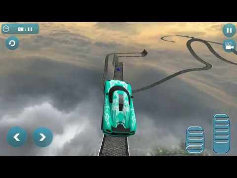 Impossible Stunt Car Tracks 3D Blue Sport Car New Vehicle Unlocked - Android GamePlay 2020