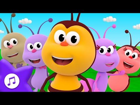 Cinque Piccoli Insetti 🐝 Piccoli Insetti | Canzoni per bambini | Il Regno dei Bambini