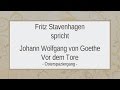 Johann Wolfgang Goethe „Osterspaziergang" II ...