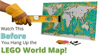 How to Hang the LEGO Art World Map on the Wall! (Set 31203)