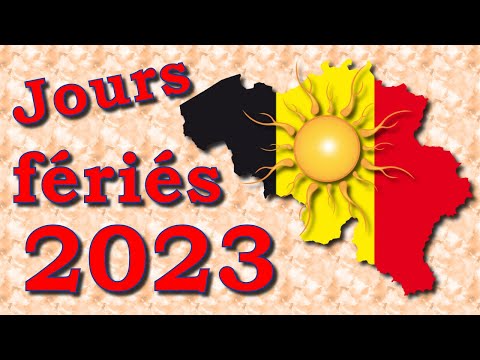 Calendrier des jours fériés 2023 en Belgique suivant le code du travail.