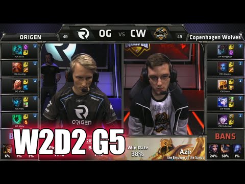 Origen vs Copenhagen Wolves | S5 EU LCS Summer 2015 Week 2 Day 2 | OG vs CW W2D2 G5 Round 1