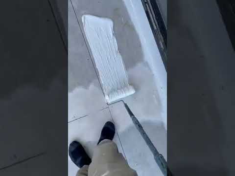 Balcony waterproofing , first apply epoxy primer #waterproof #primer #epoxy #balcony