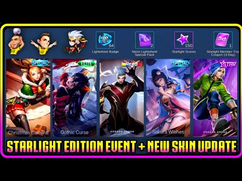 NEW Starlight EDITION EVENT + All New SKIN UPDATE in MLBB is HERE