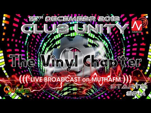 UNITY 2018   FULL DJ LINE UP ~ The Vinyl Chapter