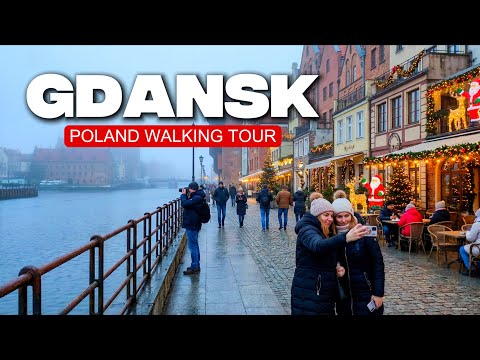 THE MOST MAGICAL CITY IN EUROPE 🎄Gdansk, Poland walking tour 4K 60 FPS