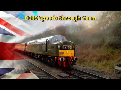 D345:40145 & 47828 TnT with 47614 speed through Yarm #railtours