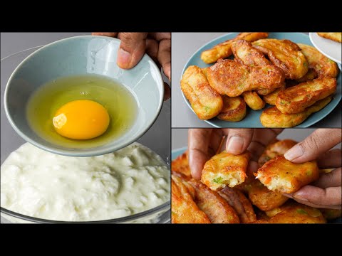 I Combined Yogurt, Egg & Vegetable, Make This Crispy Delicious Snack Recipe | Vegetable Yogurt Snack