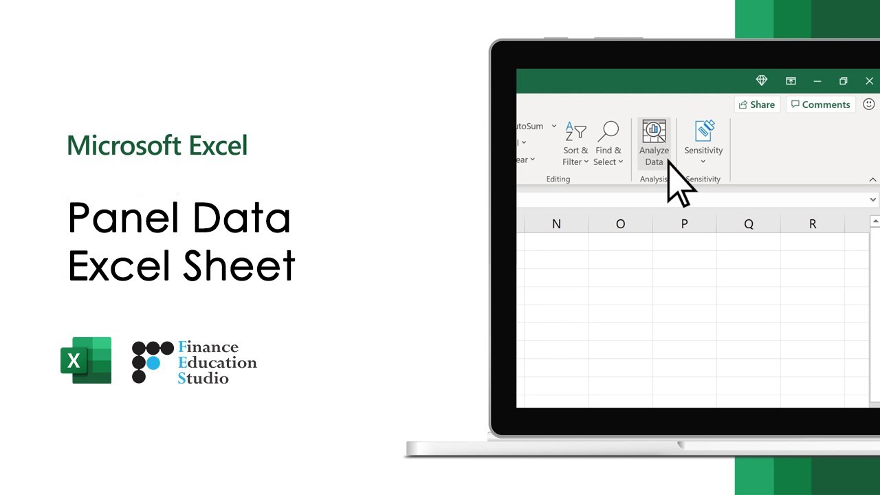 Creating an Excel Sheet for Panel Data Analysis