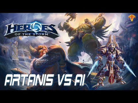 Gameplay - Heroes of the Storm - Alterac Pass - Artanis VS AI