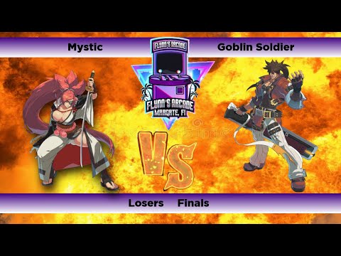Flynn's Arcade 058 Losers Finals - Mystic (Baiken) Vs  Goblin Solder (Sol) Guilty Gear Xrd Rev