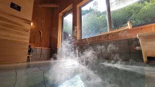 貸し切り風呂でのんびり　都城三股ほのかの湯