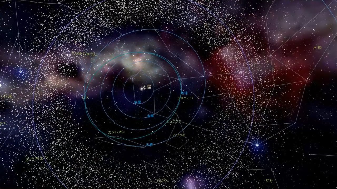 宇宙の大きさを体感できる動画（逆再生バージョン)
