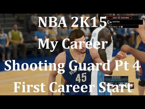 NBA 2K15 (PS4) My Career - Shooting Guard - pt 4 (First Career Start)