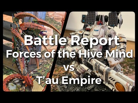 Warhammer 40K Battle Report - Forces of the Hive Mind vs T'au Empire | Chapter Approved 2022